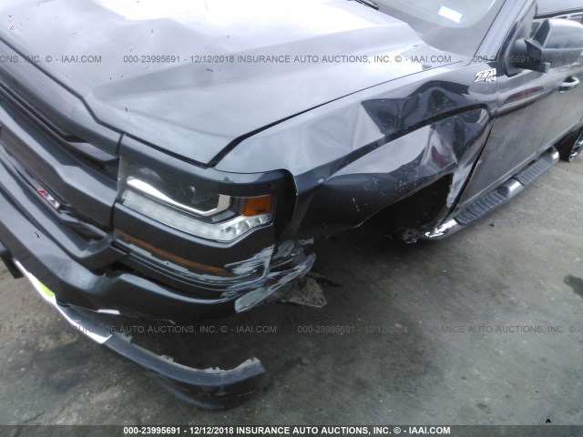 3GCUKREC3JG416723 - 2018 CHEVROLET SILVERADO K1500 LT GRAY photo 6