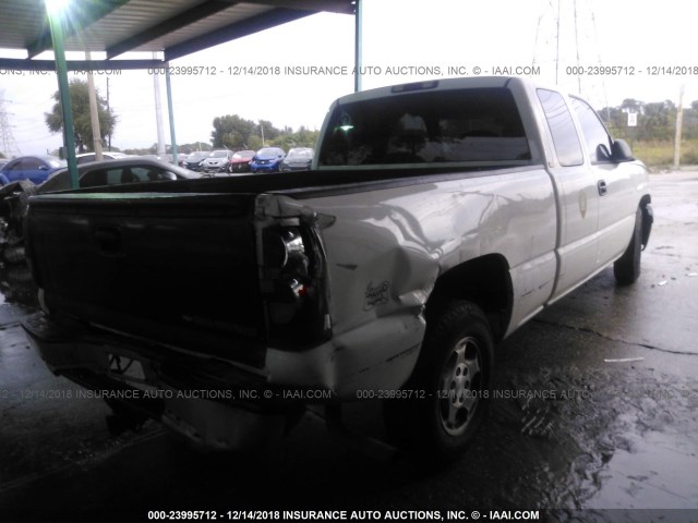 2GCEC19V341288057 - 2004 CHEVROLET SILVERADO C1500 WHITE photo 4