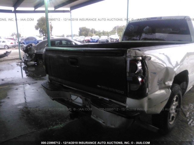 2GCEC19V341288057 - 2004 CHEVROLET SILVERADO C1500 WHITE photo 6