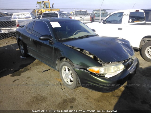 1G3NL12T2YC384285 - 2000 OLDSMOBILE ALERO GL GREEN photo 1