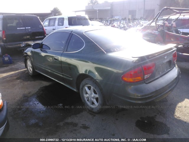 1G3NL12T2YC384285 - 2000 OLDSMOBILE ALERO GL GREEN photo 3