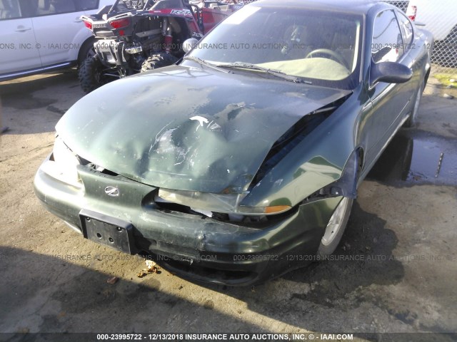 1G3NL12T2YC384285 - 2000 OLDSMOBILE ALERO GL GREEN photo 6