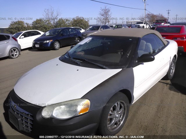 1C3EL55R94N406759 - 2004 CHRYSLER SEBRING LXI WHITE photo 2