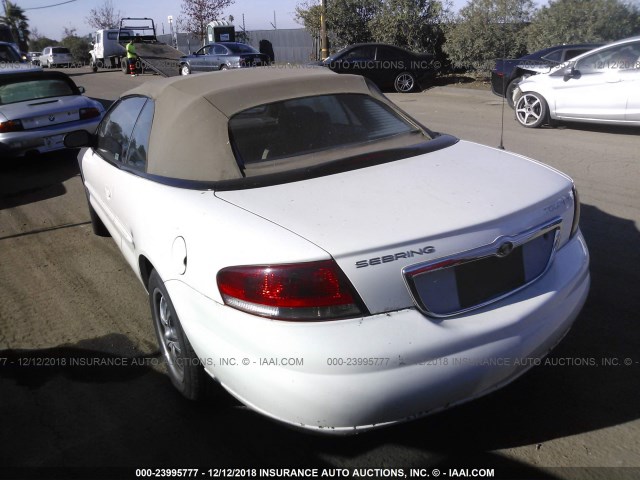 1C3EL55R94N406759 - 2004 CHRYSLER SEBRING LXI WHITE photo 3