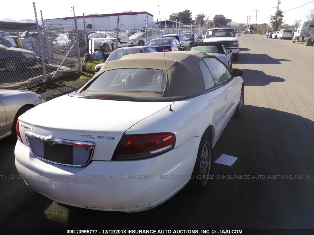 1C3EL55R94N406759 - 2004 CHRYSLER SEBRING LXI WHITE photo 4