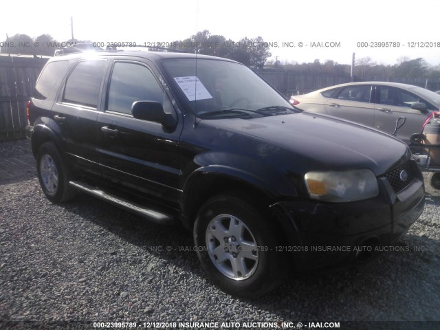 1FMYU03127KA83761 - 2007 FORD ESCAPE BLACK photo 1