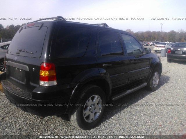 1FMYU03127KA83761 - 2007 FORD ESCAPE BLACK photo 4