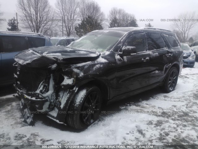 1C4RDJDG9JC474778 - 2018 DODGE DURANGO GT BLACK photo 2