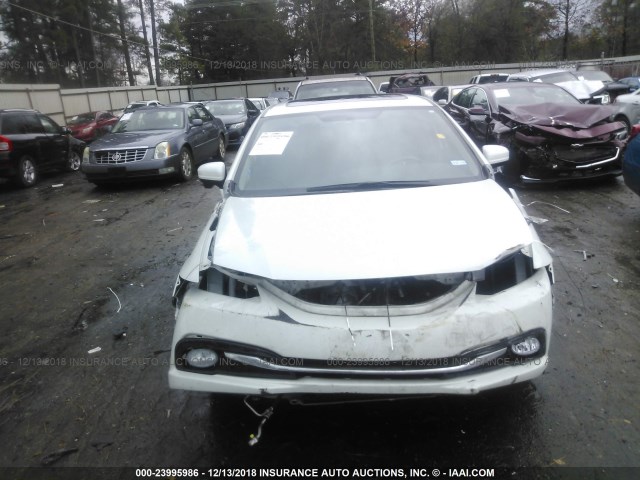 19XFB2F91FE043462 - 2015 HONDA CIVIC EXL WHITE photo 6