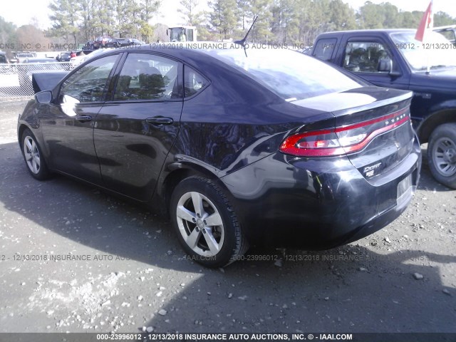 1C3CDFBB9GD718222 - 2016 DODGE DART SXT BLACK photo 3