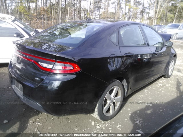 1C3CDFBB9GD718222 - 2016 DODGE DART SXT BLACK photo 4