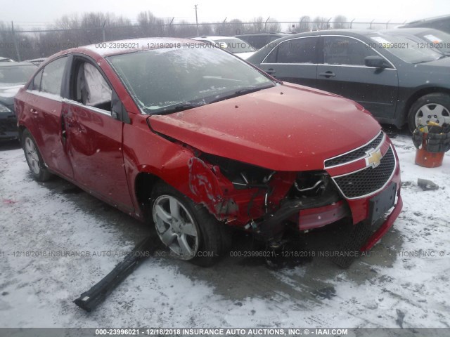 1G1PC5SBXE7352754 - 2014 CHEVROLET CRUZE LT RED photo 1