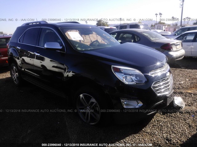 2GNFLGE36H6121204 - 2017 CHEVROLET EQUINOX PREMIER BLACK photo 1