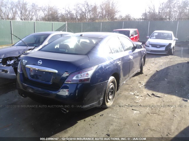 1N4AA5AP7CC836990 - 2012 NISSAN MAXIMA S/SV BLUE photo 4