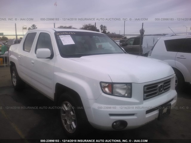 2HJYK16548H515186 - 2008 HONDA RIDGELINE RTL WHITE photo 1