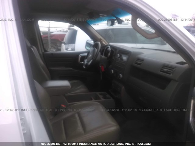 2HJYK16548H515186 - 2008 HONDA RIDGELINE RTL WHITE photo 5