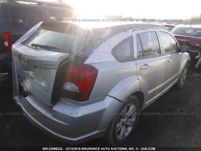 1B3CB4HA8AD635667 - 2010 DODGE CALIBER SXT SILVER photo 4