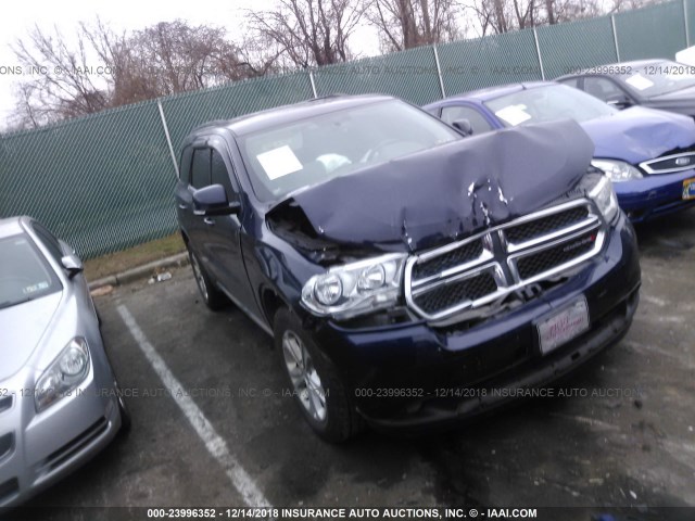 1C4RDJDG2CC285893 - 2012 DODGE DURANGO CREW BLUE photo 1