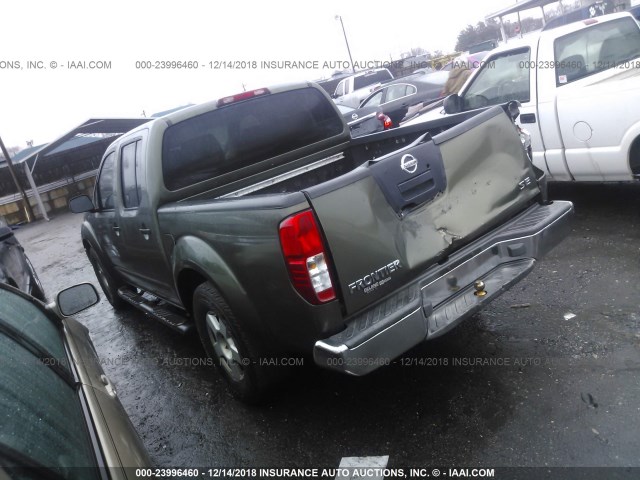 1N6AD07U25C434991 - 2005 NISSAN FRONTIER CREW CAB LE/SE/OFF ROAD GREEN photo 3