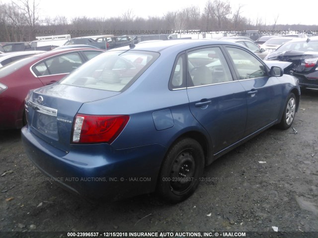 JF1GE6A63AH512625 - 2010 SUBARU IMPREZA 2.5I BLUE photo 4