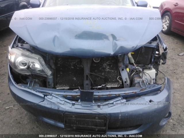 JF1GE6A63AH512625 - 2010 SUBARU IMPREZA 2.5I BLUE photo 6