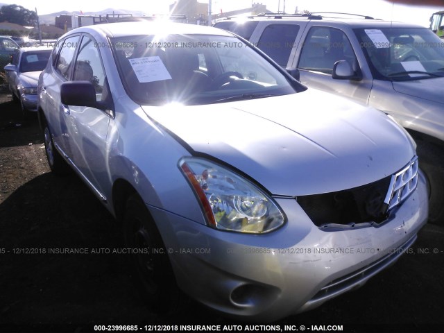 JN8AS5MV9DW637719 - 2013 NISSAN ROGUE S/SV SILVER photo 1