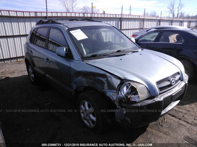 KM8JN72D55U188203 - 2005 HYUNDAI TUCSON GLS/LX GREEN photo 1