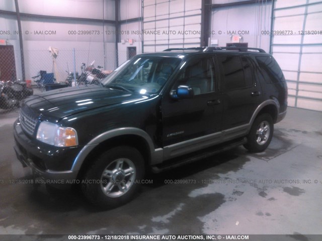 1FMDU74E22ZA25402 - 2002 FORD EXPLORER EDDIE BAUER GREEN photo 2