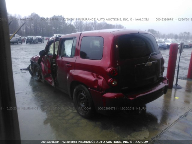 3GNCA13B09S568601 - 2009 CHEVROLET HHR LS Rojo foto 3