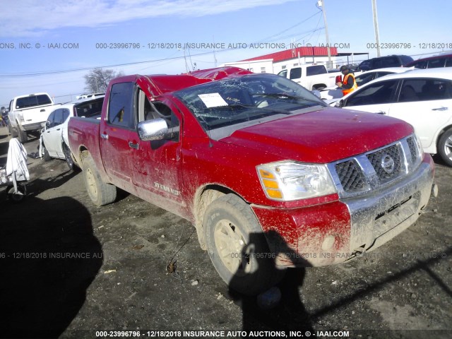 1N6BA07B76N552035 - 2006 NISSAN TITAN XE/SE/LE RED photo 1