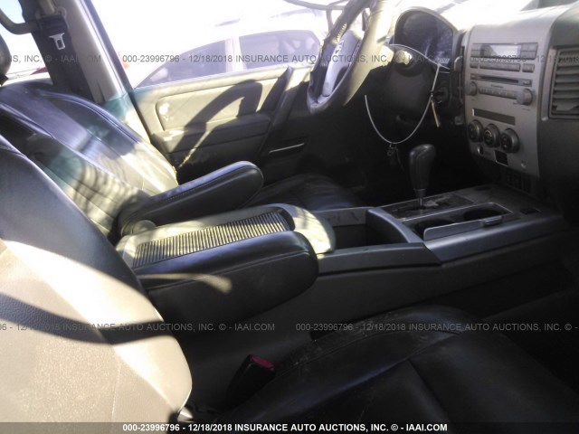 1N6BA07B76N552035 - 2006 NISSAN TITAN XE/SE/LE RED photo 5