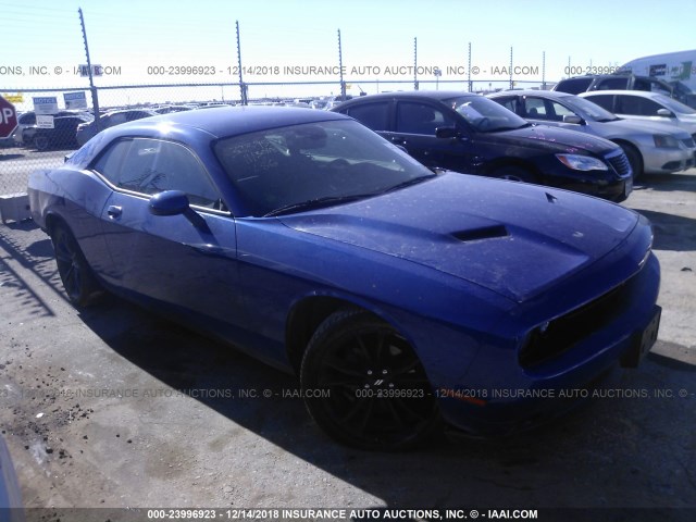 2C3CDZAG7JH251732 - 2018 DODGE CHALLENGER SXT BLUE photo 1