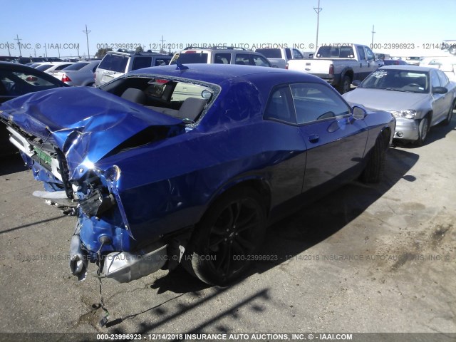 2C3CDZAG7JH251732 - 2018 DODGE CHALLENGER SXT BLUE photo 4