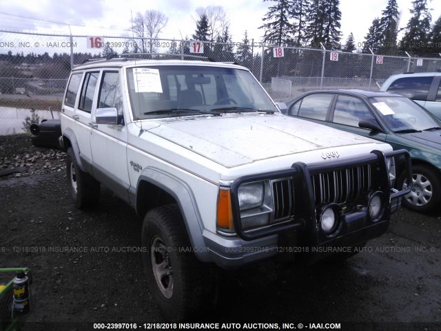 1J4FJ58S9NL122074 - 1992 JEEP CHEROKEE LAREDO WHITE photo 1