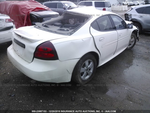 2G2WP522351173321 - 2005 PONTIAC GRAND PRIX WHITE photo 4