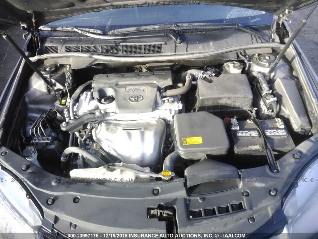 4T1BF1FK1FU947163 - 2015 TOYOTA CAMRY LE/XLE/SE/XSE GRAY photo 10
