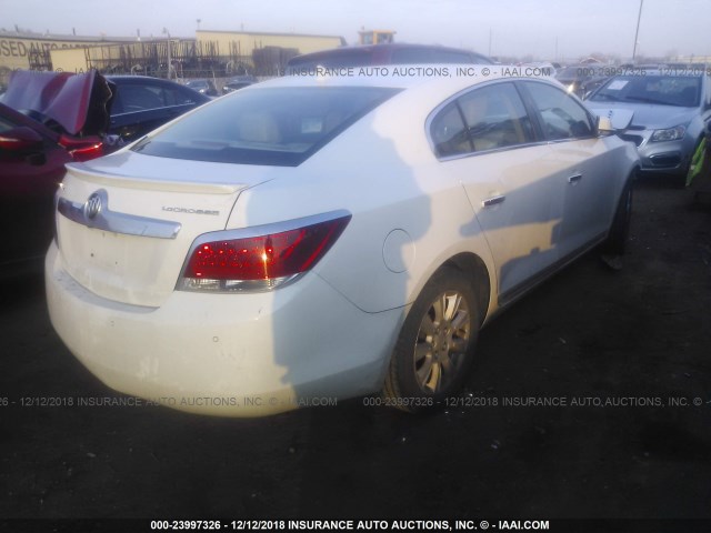 1G4GC5ER0DF275117 - 2013 BUICK LACROSSE WHITE photo 4