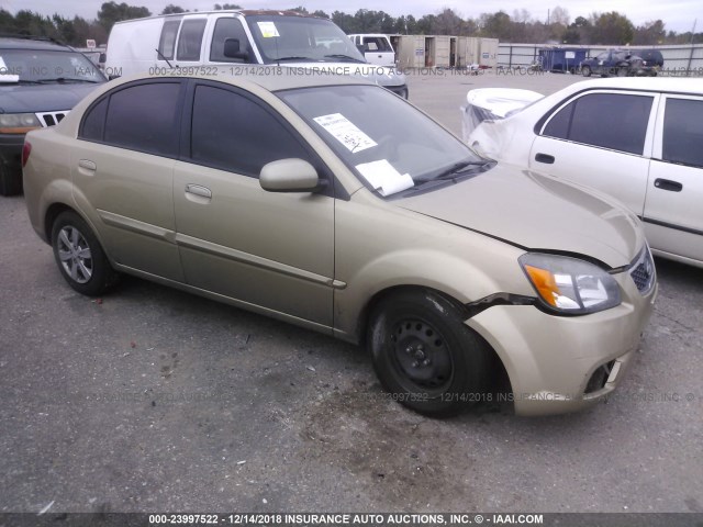 KNADH4A31A6650610 - 2010 KIA RIO LX/SX BROWN photo 1