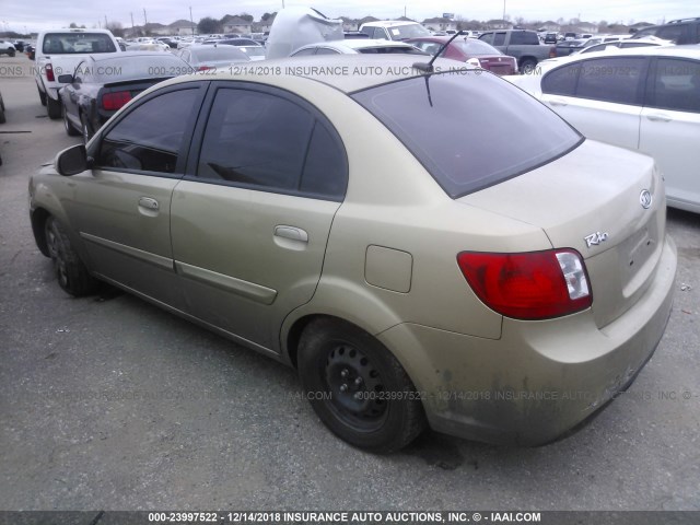 KNADH4A31A6650610 - 2010 KIA RIO LX/SX BROWN photo 3