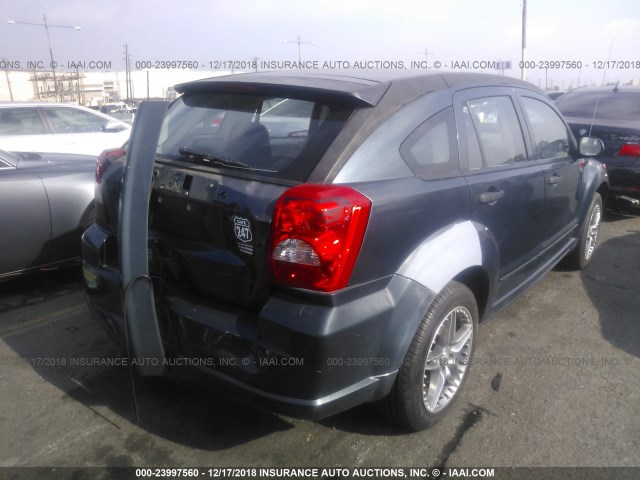 1B3HB48B67D553461 - 2007 DODGE CALIBER SXT GRAY photo 4