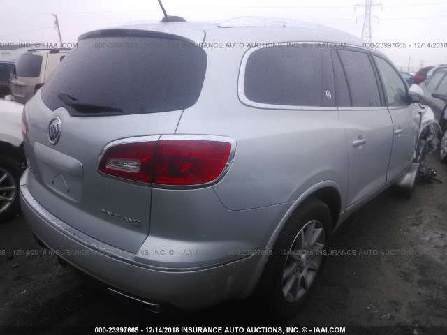 5GAKVBKD1GJ164028 - 2016 BUICK ENCLAVE SILVER photo 4