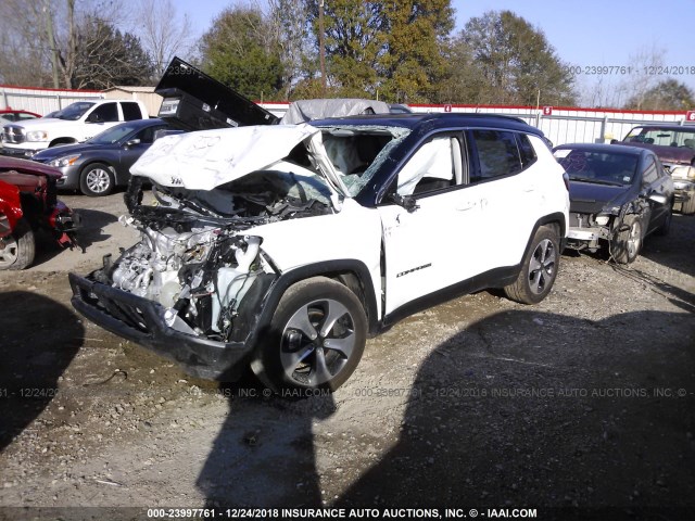 3C4NJCBB6JT134163 - 2018 JEEP COMPASS LATITUDE WHITE photo 2