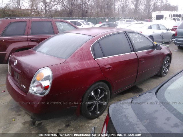 1N4AL11D84C160799 - 2004 NISSAN ALTIMA S/SL RED photo 4