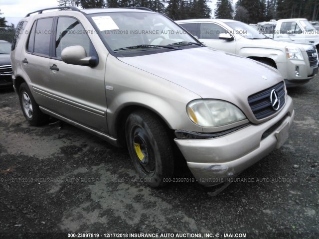 4JGAB54E31A260613 - 2001 MERCEDES-BENZ ML 320 BEIGE photo 1