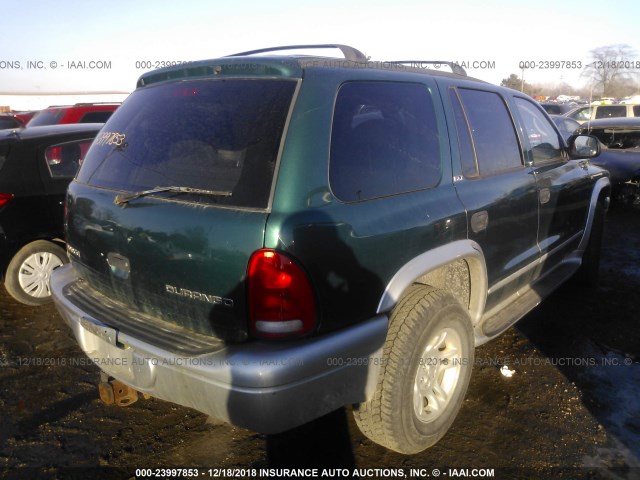 1B4HS58N22F192948 - 2002 DODGE DURANGO SLT PLUS GREEN photo 3