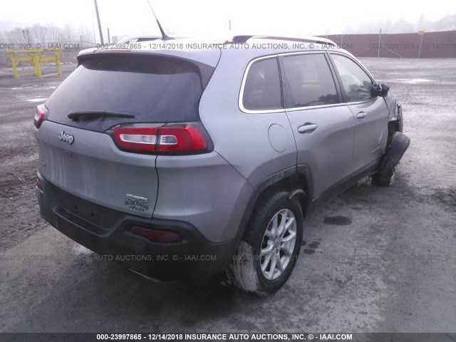 1C4PJMCS0FW515523 - 2015 JEEP CHEROKEE LATITUDE SILVER photo 4