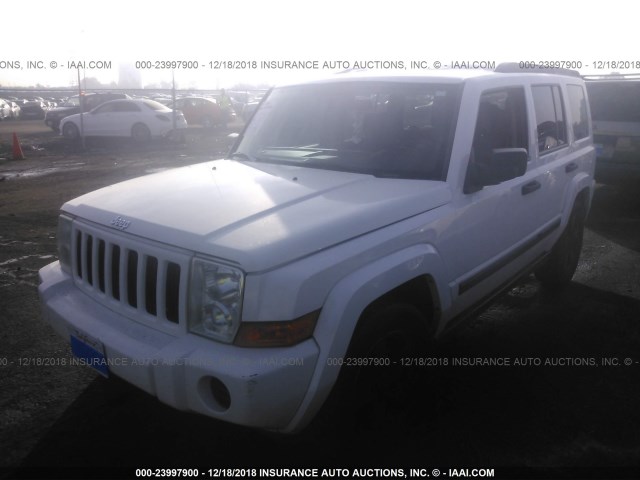1J8HG48K26C233924 - 2006 JEEP COMMANDER WHITE photo 2