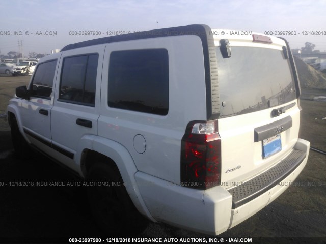 1J8HG48K26C233924 - 2006 JEEP COMMANDER WHITE photo 3