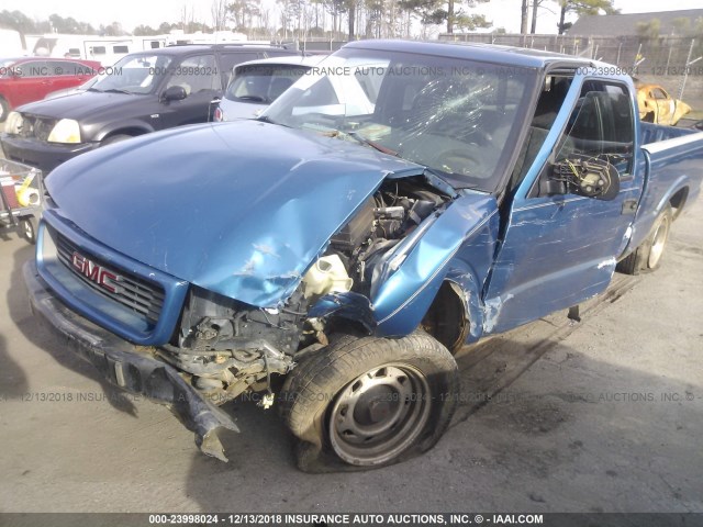 1GTCS19W818111659 - 2001 GMC SONOMA BLUE photo 6