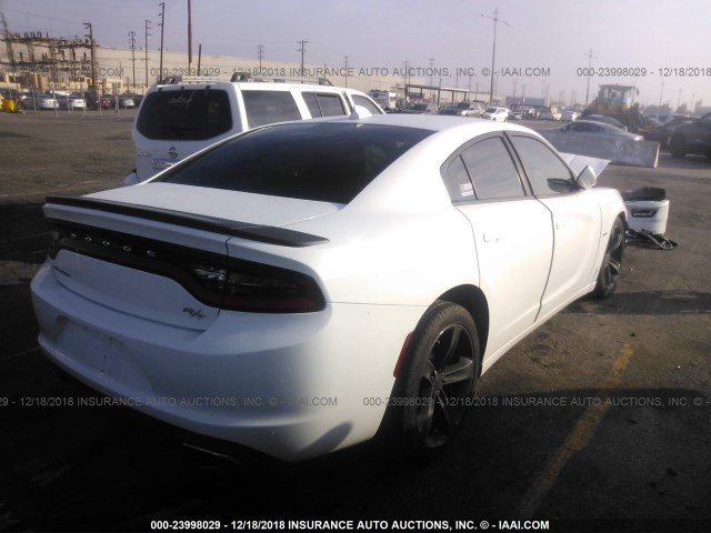 2C3CDXCT9GH258172 - 2016 DODGE CHARGER R/T WHITE photo 4